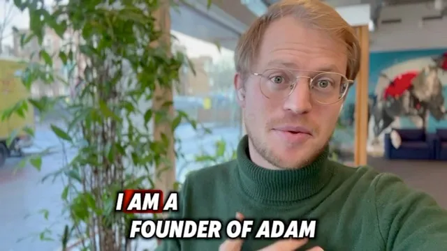 Otto, founder of Adam & Eve, explaining how to book a team outing in Amsterdam